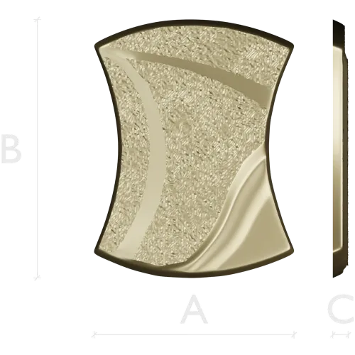 Aurelia Wave Segment - STL 3D model for CNC decorative panel