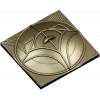 Tulip Medallion Panel STL for CNC milling