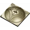 Tulip Medallion Panel STL for CNC milling