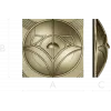 Tulip Medallion Panel STL for CNC milling