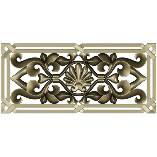 Seashell Acanthus Decorative Panel STL for CNC