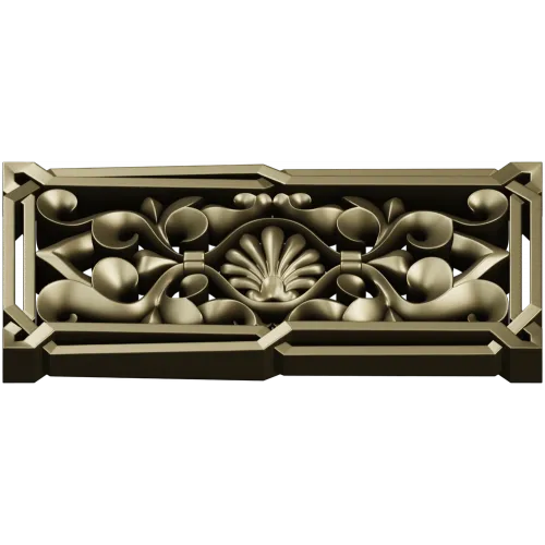 Seashell Acanthus Decorative Panel STL for CNC