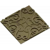 Ornamental Arabesque Square Panel STL for CNC