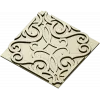 Ornamental Arabesque Square Panel STL for CNC