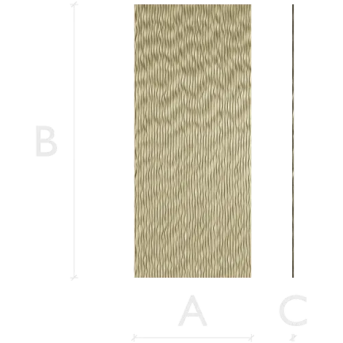 Rippling Wave Panel - STL 3D model for CNC carving