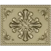 Ornate Fleur-Cross Decorative Panel STL for CNC