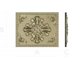 Ornate Fleur-Cross Decorative Panel STL for CNC