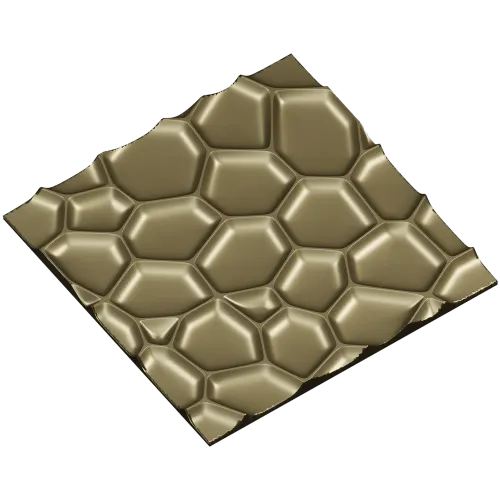 Honeycell Relief - Organic Honeycomb 3D Panel (STL for CNC)
