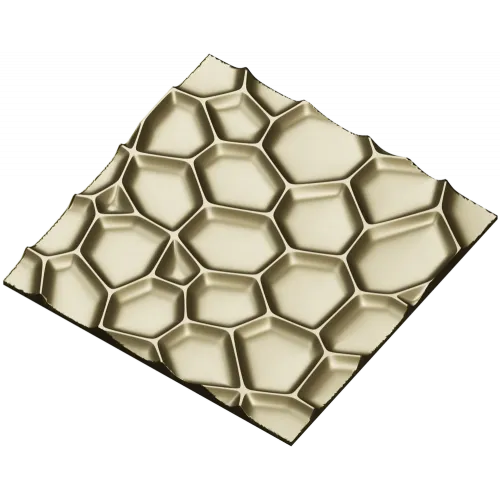 Honeycell Relief - Organic Honeycomb 3D Panel (STL for CNC)