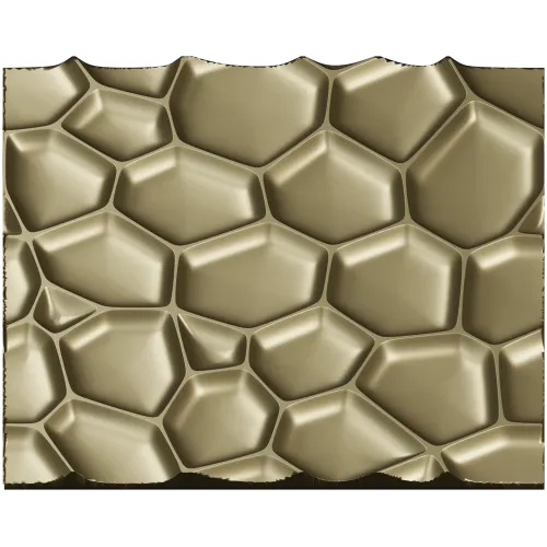 Honeycell Relief - Organic Honeycomb 3D Panel (STL for CNC)