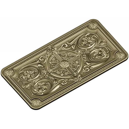 Резная панель с медальоном - 3D модель STL для ЧПУ
