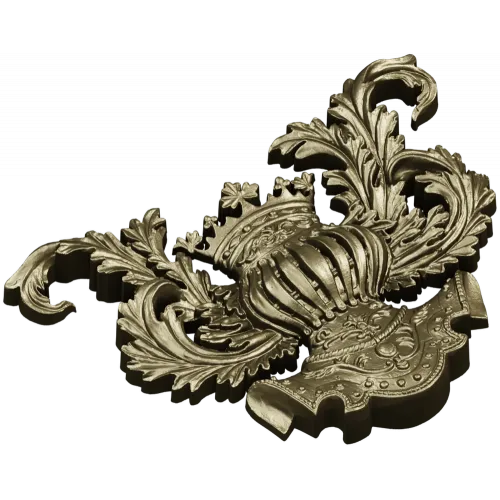 Королевский картуш - 3D модель в формате STL для ЧПУ