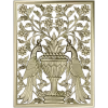 Twin Peacocks Urn Panel STL