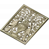 Twin Peacocks Urn Panel STL