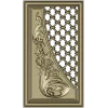 Baroque Lattice & Scroll Decorative Panel STL