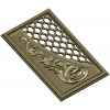 Baroque Lattice & Scroll Decorative Panel STL