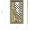 Baroque Lattice & Scroll Decorative Panel STL