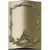 Baroque Shell Cartouche Panel STL for CNC