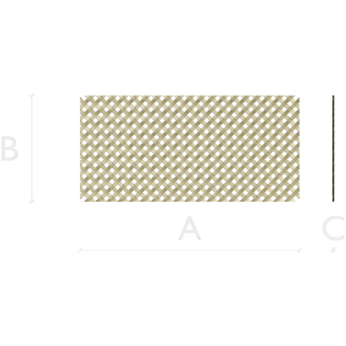 Woven Basket Lattice Decorative Panel - STL 3D Model for CNC