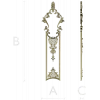 Filigree Acanthus Vertical Panel - STL 3D model for CNC