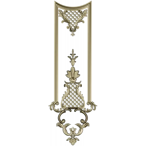 Versailles Lattice Vertical Panel - STL 3D model for CNC