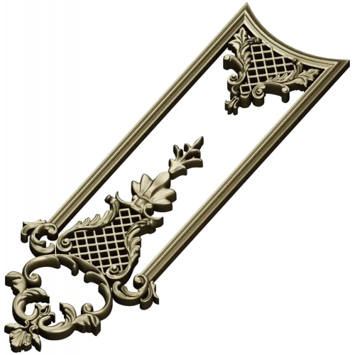 Versailles Lattice Vertical Panel - STL 3D model for CNC