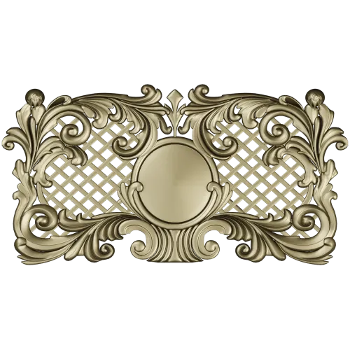 Rococo Medallion Decorative Panel STL for CNC
