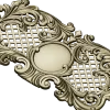 Rococo Medallion Decorative Panel STL for CNC