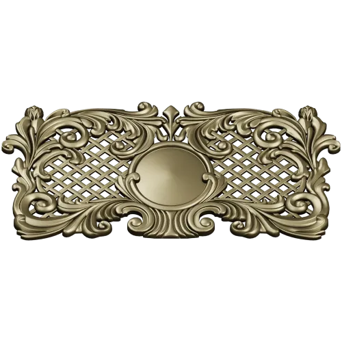Rococo Medallion Decorative Panel STL for CNC