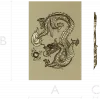 Декоративная панель "Золотой дракон" - stl модель для ЧПУ