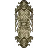 Rococo Quilted Vertical Decorative Panel STL for CNC