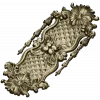 Rococo Quilted Vertical Decorative Panel STL for CNC