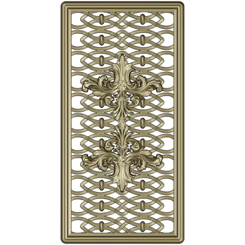Acanthus Ribbon Decorative Panel STL for CNC