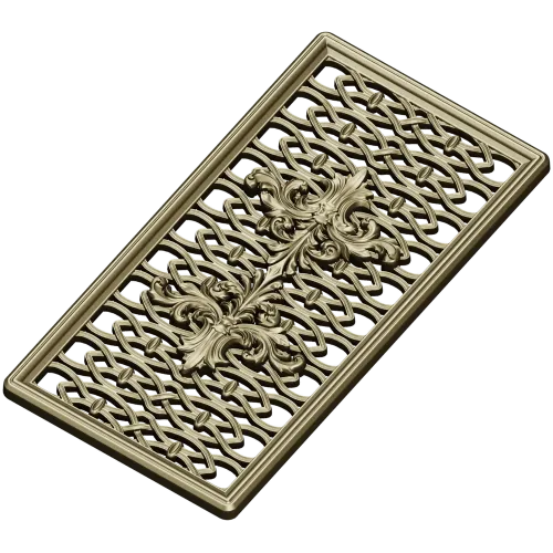 Acanthus Ribbon Decorative Panel STL for CNC