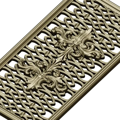 Acanthus Ribbon Decorative Panel STL for CNC