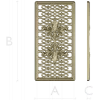 Acanthus Ribbon Decorative Panel STL for CNC