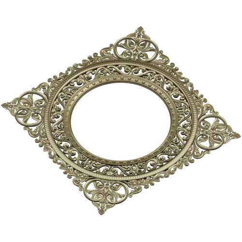 Рокайльная рамка с круглым проёмом - 3D STL модель для ЧПУ