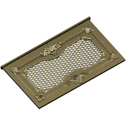 Rococo Lattice Decorative Panel STL for CNC
