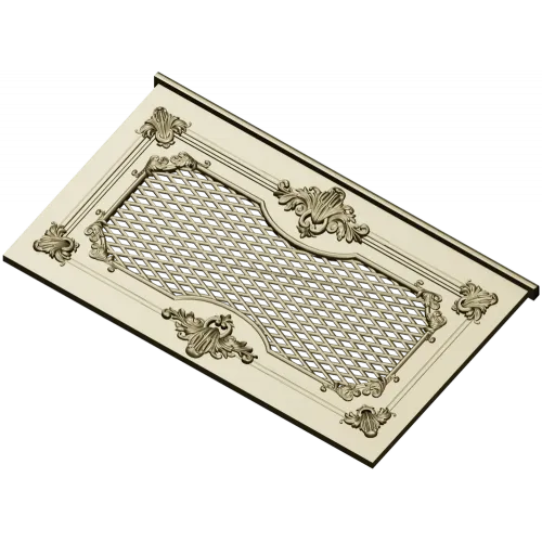 Rococo Lattice Decorative Panel STL for CNC