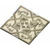 OctaFlora Panel - decorative STL 3D model for CNC