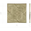 OctaFlora Panel - decorative STL 3D model for CNC