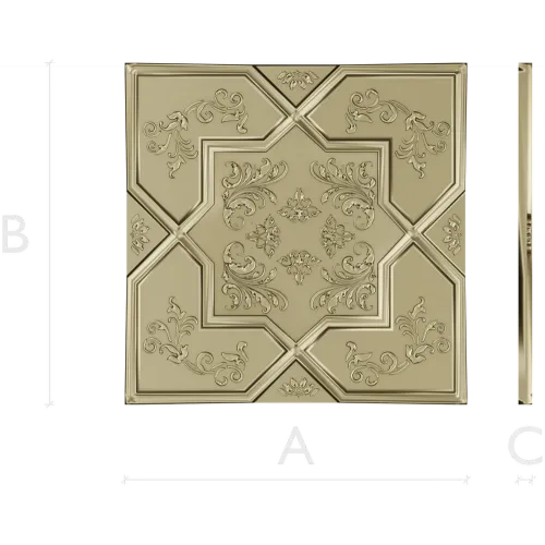OctaFlora Panel - decorative STL 3D model for CNC