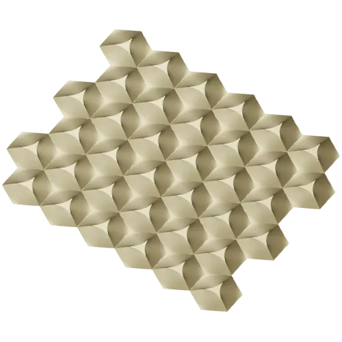 HexaBloom Relief - decorative STL 3D model for CNC routing