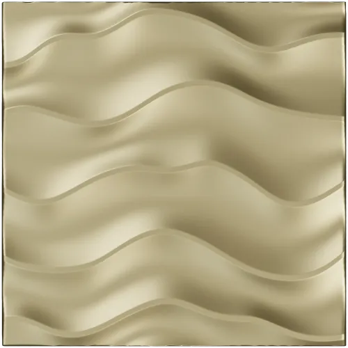 Wave relief decorative panel STL for CNC milling