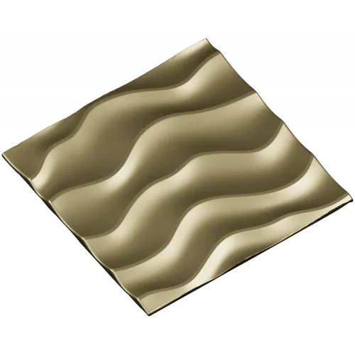 Wave relief decorative panel STL for CNC milling
