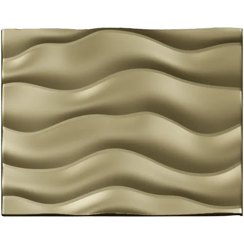 Wave relief decorative panel STL for CNC milling