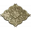 Florentine rosette decorative STL 3D model for CNC milling