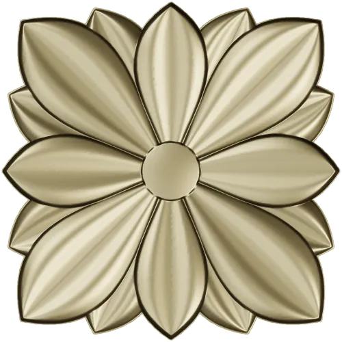 Petal Star Rosette - STL 3D model for CNC