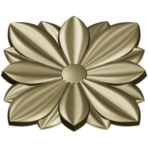 Petal Star Rosette - STL 3D model for CNC