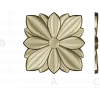 Petal Star Rosette - STL 3D model for CNC